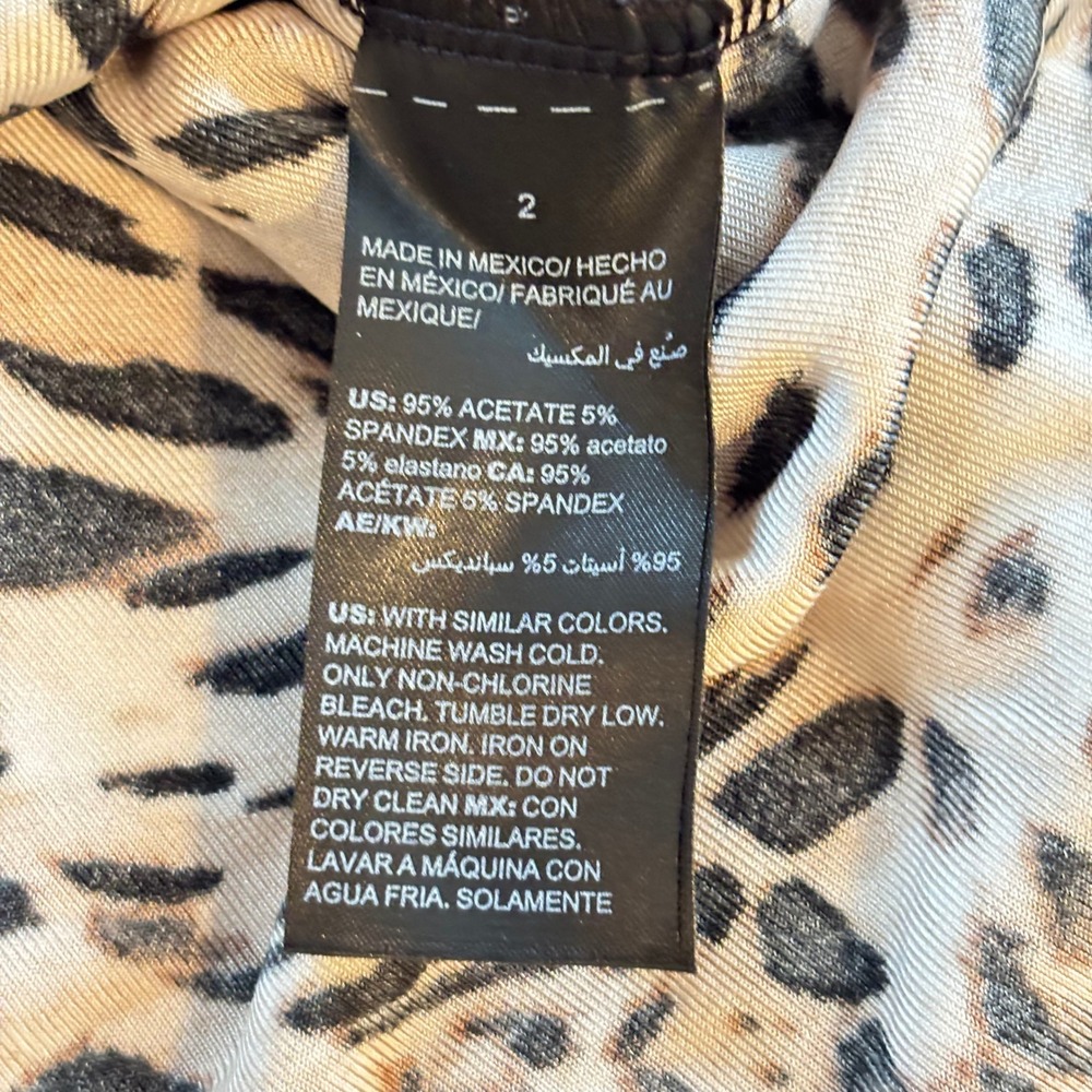 2 Chicos Womens Sweater Large Leopard Animal Print Bundle Classic Mob Wife 20115 - Picture 9 of 13